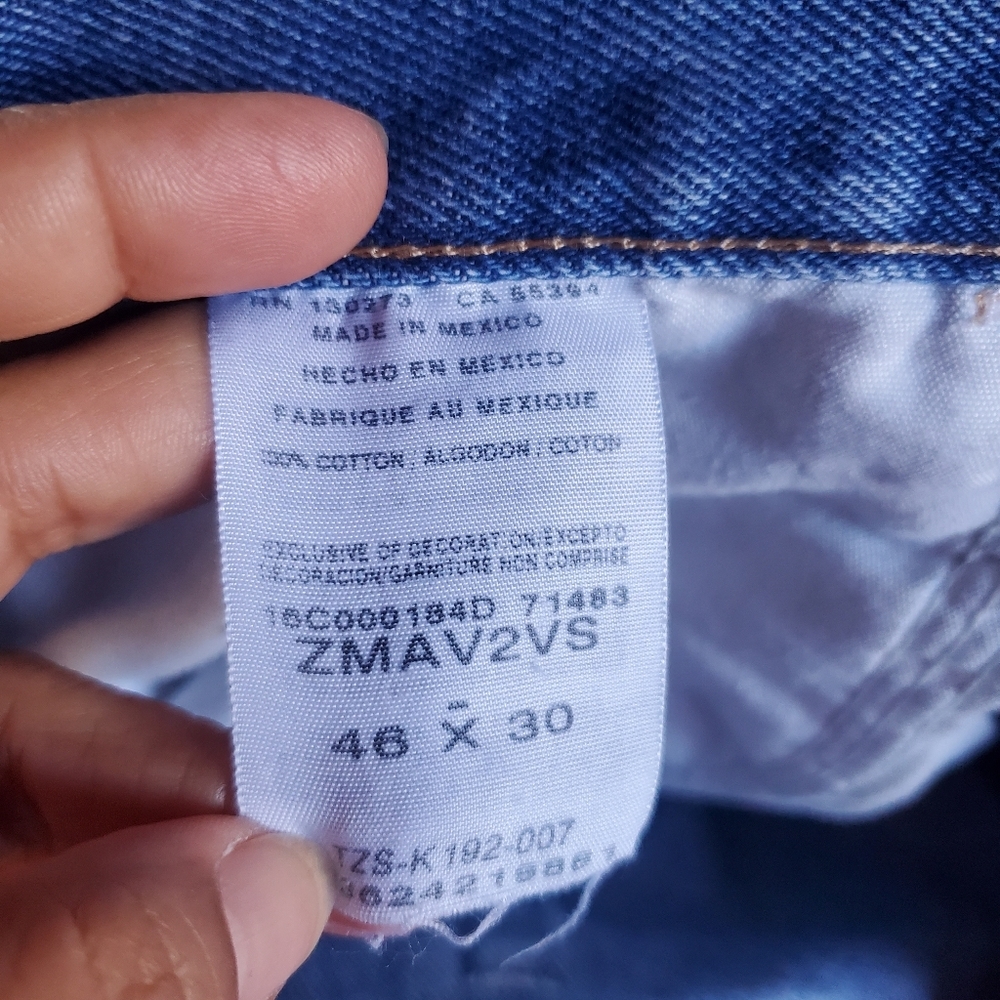 Maverick Lincoln Straight Leg Denim Blue Jeans Size 46X30 Pants Medium Wash - Picture 6 of 10